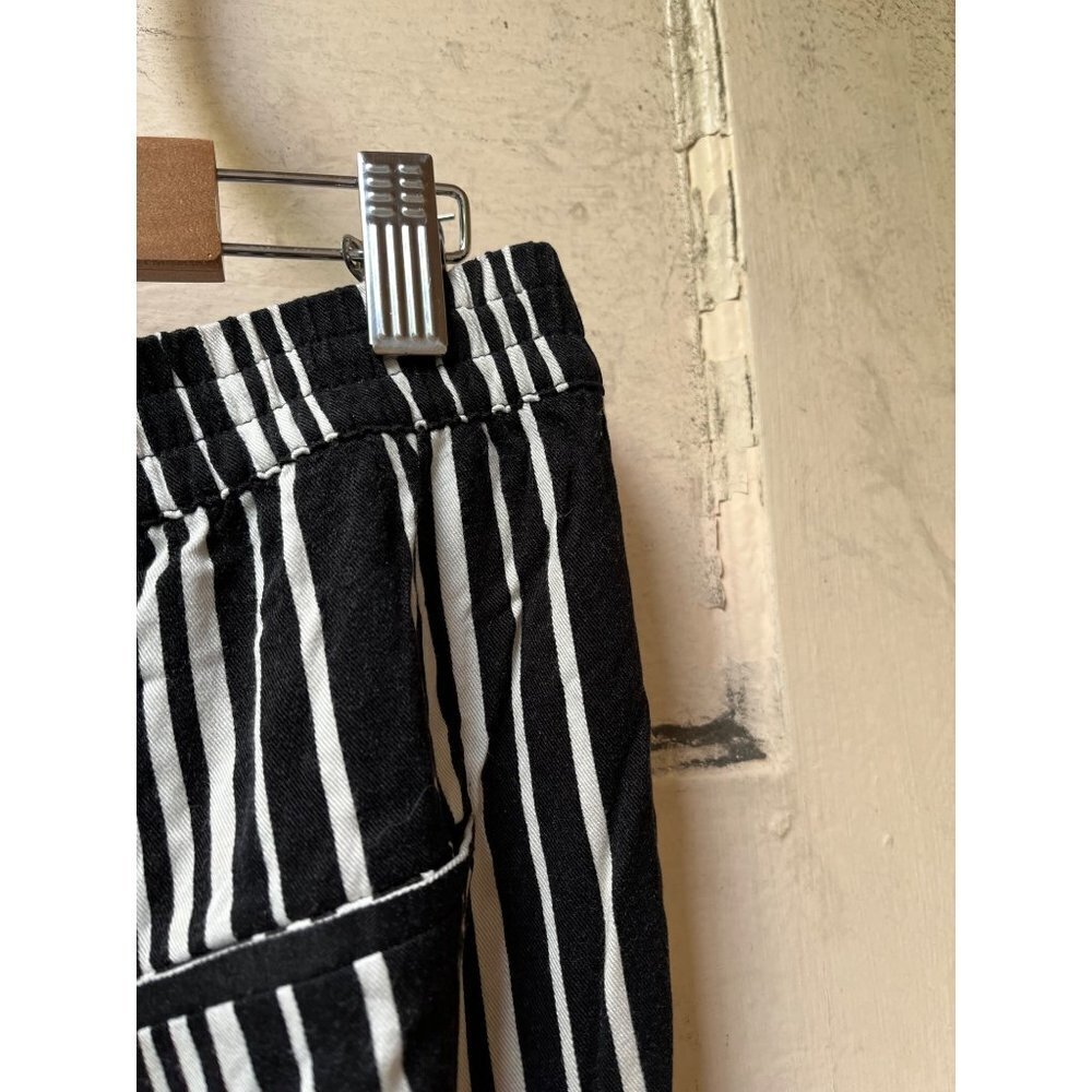 Mango Mng Basics Drawstring Elastic Black White P… - image 6